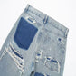 Collection of women's jeans in various styles and colors.